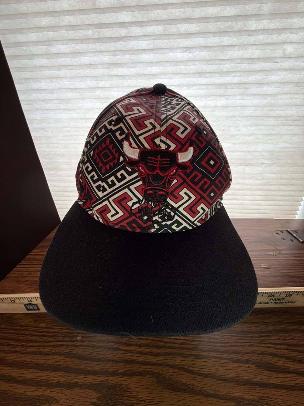 '47 Brand Hardwood Classics Chicago Bulls Windy City Tribal Pattern Snapback Hat